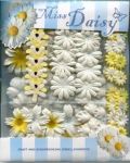 Miss Daisy Mulberry Papierblumenset gro gelb-wei